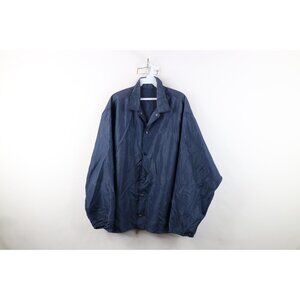 Vtg 70s Streetwear Mens XL Thrashed Blank Coach Coaches Windbreaker Jacket USA